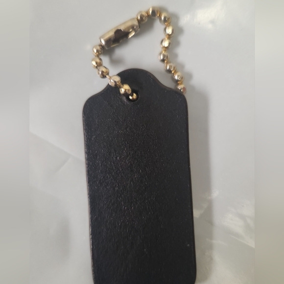 Coach Brown Leather Keychain - Picture 2 of 2